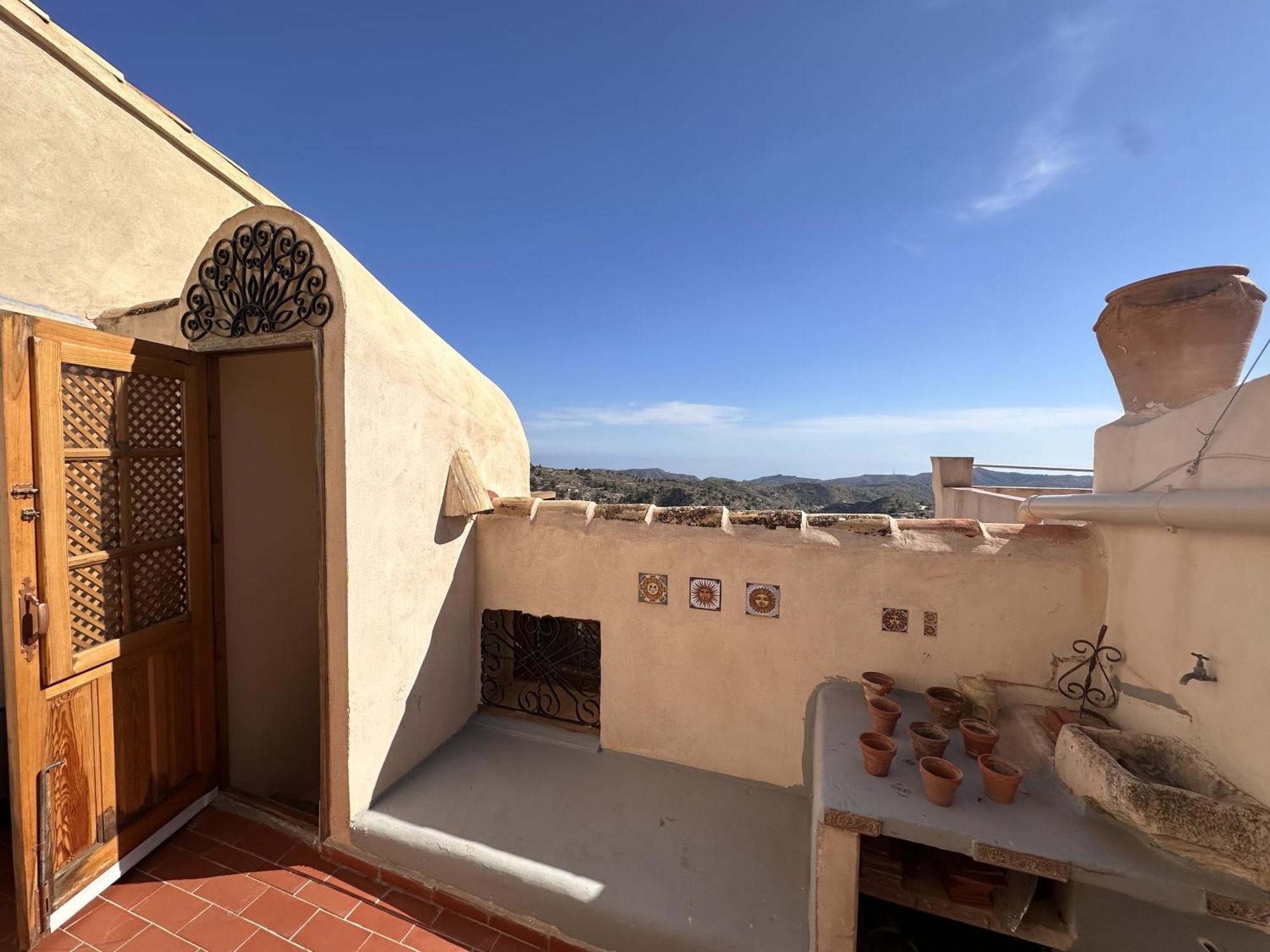 Casa Con Vistas Al Mar Y Patio De Buganvillas Агуас-де-Бусот Экстерьер фото